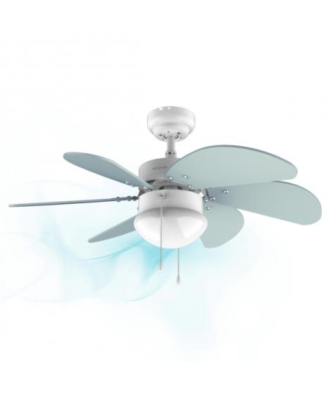 Cecotec EnerySilence Aero 3600 Vision Sky Ventilador de Techo con 6 Aspas y Lampara - 50W - Diametro de 92cm - 3 Velocidades - A