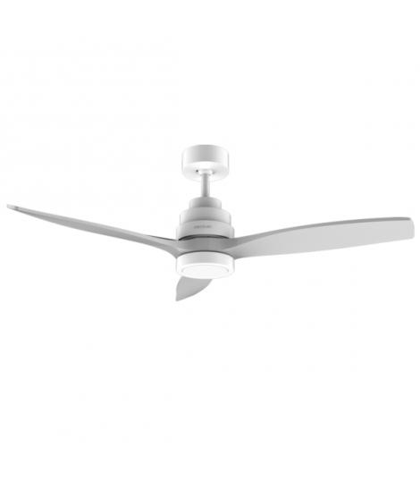 Cecotec EnergySilence Aero 5200 White Design Ventilador de Techo con 3 Aspas y Luz LED Integrada - 38W - Diametro de 52" - Tempo