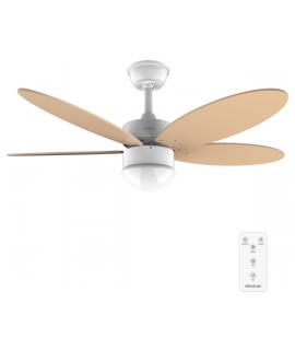 Cecotec EnergySilence Aero 4260 Orange Ventilador de Techo con 5 Aspas Reversibles y Luz LED Integrada - 40W - Diametro de 42" -