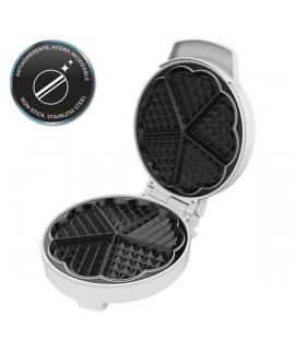 Cecotec Fun Gofrestone Sweetie Gofrera - Potencia de 1000W - Revestimiento Antiadherente - Placa Circular de 19cm - Indicador Lu