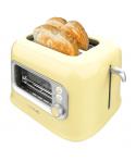 Cecotec RetroVision Tostadora de Doble Ranura Extra Ancha - 700W - Ventana de Cristal - Estilo Retro - Cubierta Antipolvo - Apag