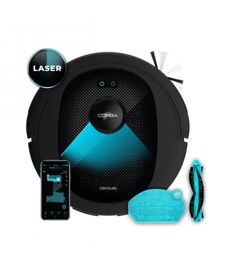 Cecotec Conga 7490 Ultimate X-Treme Robot Aspirador 4 en 1 - 4000Pa - Navegacion Laser - Autonomia hasta 120min - Control App - 