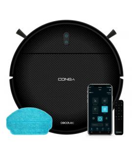 Cecotec Conga 999 Origin Genesis Robot Aspirador 5 en 1 - 1400Pa - Navegacion Reactiva - 6 Modos - Control Via App y Mando - Fre