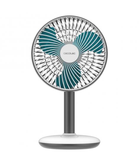 Cecotec EnergySilence 4000 Portable Desk Ventilador de Sobremesa Inalabrico - 4000mAh - Tactil - 4 Velocidades - Inclinacion Aju