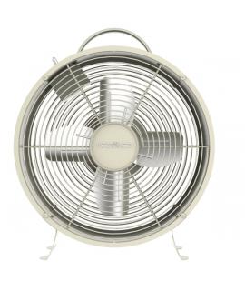 Cecotec EnergySilence 400 RetroDesk Ventilador de Sobremesa con 4 Aspas - 25W - Diametro de 20cm - 2 Velocidades - Elegante y Mi