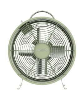 Cecotec EnergySilence 400 RetroDesk Ventilador de Sobremesa con 4 Aspas - 25W - Diametro de 20cm - 2 Velocidades - Uso Sencillo 