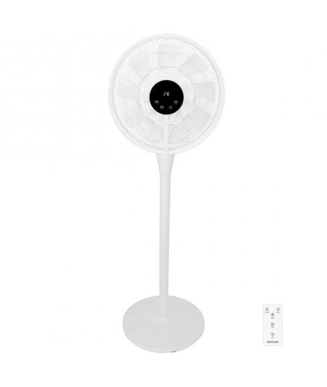 Cecotec EnergySilence 1000 Smart Control Ventilador de Pie con 9 Aspas - 25W - Motor Dc - Diametro de 40cm - Control Remoto y Ta