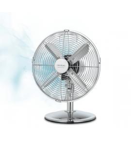 Cecotec EnergySilence 620 RetroDesk Ventilador de Sobremesa con 4 Aspas - Potencia de 40W - Diametro 30cm - 3 Velocidades - Osci