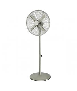 Cecotec EnergySilence 610 Steelstyle Ventilador de Pie con 4 Aspas - 50W - Diametro de 40cm - 3 Velocidades - Oscilacion Automat