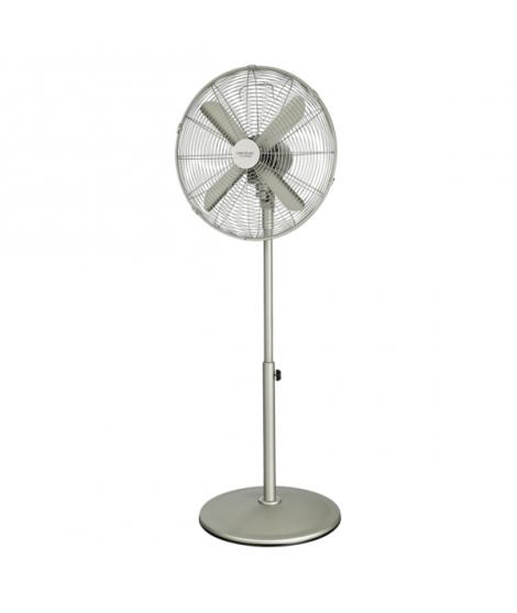 Cecotec EnergySilence 610 Steelstyle Ventilador de Pie con 4 Aspas - 50W - Diametro de 40cm - 3 Velocidades - Oscilacion Automat