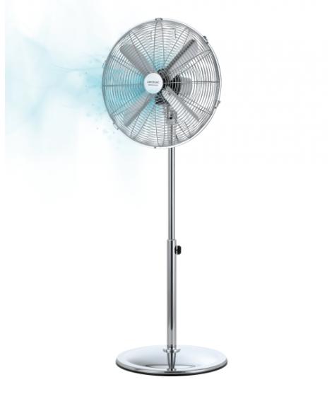 Cecotec EnergySilence 620 Retrostyle Ventilador de Pie con 4 Aspas - Potencia de 50W - Diametro de 40cm - 3 Velocidades - Oscila