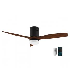Cecotec EnergySilence 5600 Black Aqua Connected Ventilador de Techo con 3 Aspas y Luz - 40W - Diametro de 52" - WiFi - Mando a D