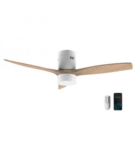 Cecotec EnergySilence 5600 Aqua Connected Ventilador de Techo con 3 Aspas y Luz - 40W - Diametro de 52" - LED - WiFi - Mando a D