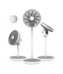 Cecotec EnergySilence 2600 Sunflower Portable Ventilador de Pie Portatil con 10 Aspas - 22W - Bateria 2600mAh - Ultrasilencioso 