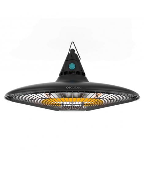 Cecotec ReadyWarm 1500 Power Ceiling Estufa Halogena de Techo para Exterior - Potencia de 1500W - Proteccion IP65 - Calienta has
