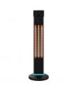 Cecotec ReadyWarm 2000 Power Tower Estufa Halogena de Torre para Exterior - 2000W - 3 Niveles de Calor - Pantalla LCD - Protecci