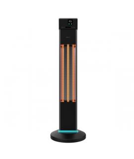Cecotec ReadyWarm 2000 Power Tower Estufa Halogena de Torre para Exterior - 2000W - 3 Niveles de Calor - Pantalla LCD - Protecci