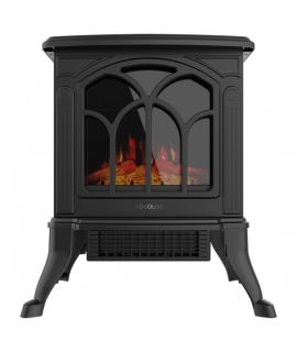Cecotec ReadyWarm 1500 Chimenea Electrica de Pie - Potencia de 1500W - Estancias hasta 20m2 - Termostato Ajustable - Llamas LED 