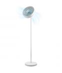 Cecotec EnergySilence FanLamp Ventilador de Pie con Luz - 36W - Aro LED con 3 Tonos - Salida de Aire Reversible - Giro de 360º A