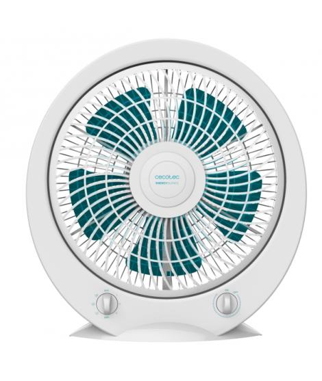 Cecotec EnergySilence 4500 Power Box Ventilador de Suelo con 5 Aspas - 45W - Diametro de 12" - 3 Velocidades - Temporizador - Re