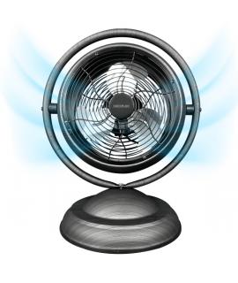 Cecotec EnergySilence 1000 RetroDesk Wood Ventilador de Sobremesa con 3 Aspas - Potencia de 20W - Diametro de 10" - 3 Velocidade
