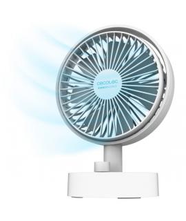 Cecotec EnergySilence 2000 Portable Desk Ventilador de Sobremesa Inalabrico - 2000mAh - Oscilante - Inclinacion Ajustable - Cont