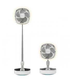 Cecotec EnergySilence 1000 FoldAir Portable Ventilador de Pie Portatil - 8000mAh - Plegable y Telescopico - Diametro de 10" - Ta