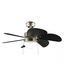 Cecotec EnergySilence Aero 365 GoldandWood Ventilador de Techo con 6 Aspas Reversibles y Lampara - 50W - Diametro de 36" - 3 Vel