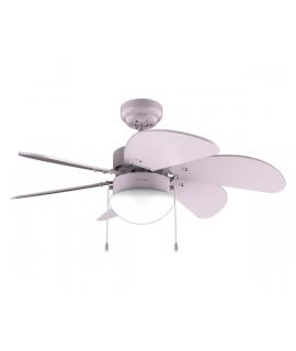 Cecotec EnergySilence Aero 3600 Vision Full Purple Ventilador de Techo con 6 Aspas y Lampara Integrada - 50W - Diametro de 36" -