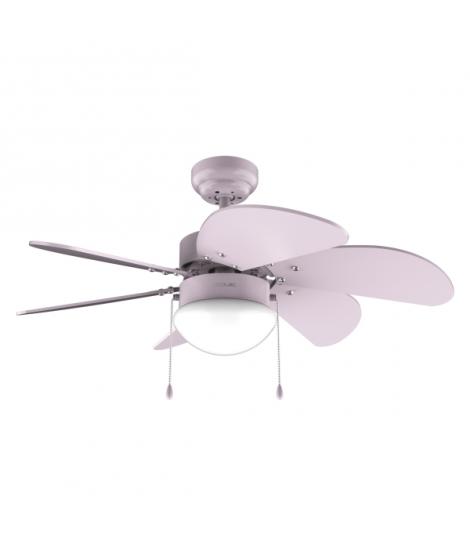 Cecotec EnergySilence Aero 3600 Vision Full Purple Ventilador de Techo con 6 Aspas y Lampara Integrada - 50W - Diametro de 36" -