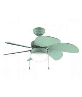 Cecotec EnergySilence Aero 3600 Vision Full Green Ventilador de Techo con 6 Aspas y Lampara Integrada - 50W - Diametro de 36" - 