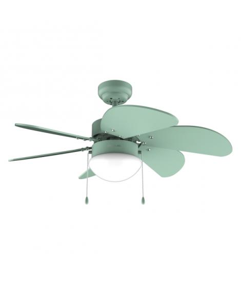 Cecotec EnergySilence Aero 3600 Vision Full Green Ventilador de Techo con 6 Aspas y Lampara Integrada - 50W - Diametro de 36" - 