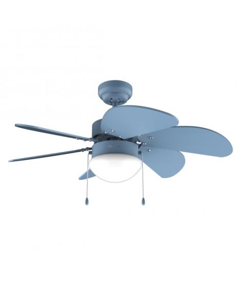 Cecotec EnergySilence Aero 3600 Vision Full Blue Ventilador de Techo con 6 Aspas y Lampara Integrada - 50W - Diametro de 36" - 3