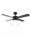 Cecotec EnergySilence Aero 450 FullBlack Ventilador de Techo con 4 Aspas y Luz Integrada - Potencia de 50W - Diametro de 42" - 3