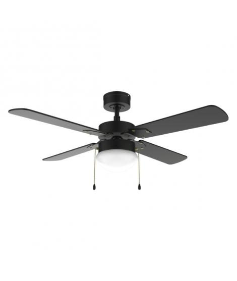 Cecotec EnergySilence Aero 450 FullBlack Ventilador de Techo con 4 Aspas y Luz Integrada - Potencia de 50W - Diametro de 42" - 3