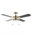 Cecotec EnergySilence Aero 450 GoldBlack Ventilador de Techo con 4 Aspas y Lampara Integrada - 50W - Diametro de 42" - 3 Velocid