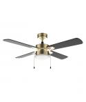 Cecotec EnergySilence Aero 450 GoldBlack Ventilador de Techo con 4 Aspas y Lampara Integrada - 50W - Diametro de 42" - 3 Velocid