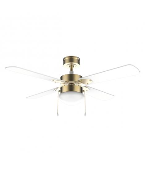 Cecotec EnergySilence Aero 450 GoldWhite Ventilador de Techo con 4 Aspas y Luz Integrada - 50W - Diametro de 42" - 3 Velocidades