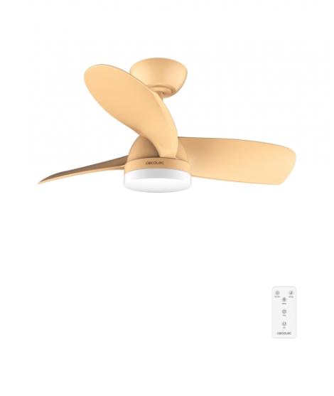 Cecotec EnergySilence Aero 3050 Orange Ventilador de Techo con 3 Aspas y Luz Integrada - 35W - Diametro de 36" - LED de 22W - Te