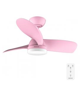 Cecotec EnergySilence Aero 3050 Pink Ventilador de Techo con 3 Aspas y Luz - 35W - Diametro 36" - LED de 22W - Mando a Distancia