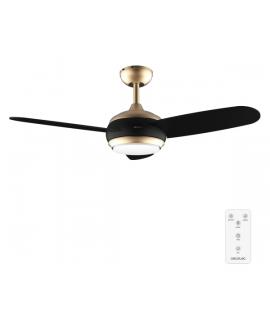 Cecotec EnergySilence Aero 4265 GoldBlack Ventilador de Techo con 3 Aspas y Luz Integrada - 65W - Diametro de 42" - LED de 18W -