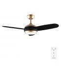 Cecotec EnergySilence Aero 4265 GoldBlack Ventilador de Techo con 3 Aspas y Luz Integrada - 65W - Diametro de 42" - LED de 18W -