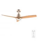 Cecotec EnergySilence Aero 5295 GoldWhite Ventilador de Techo con 3 Aspas y Luz - 35W - Diametro de 52" - 3 Tonos LED - 6 Veloci