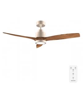 Cecotec EnergySilence Aero 5295 GoldBlack Ventilador de Techo con 3 Aspas y Luz - 35W - Diametro de 52" - LED de 18W - 6 Velocid