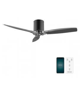 Cecotec EnergySilence Aero 5285 BlackTransparent Connected Ventilador de Techo de 3 Aspas - 40W - Diametro de 52" - Mando a Dist