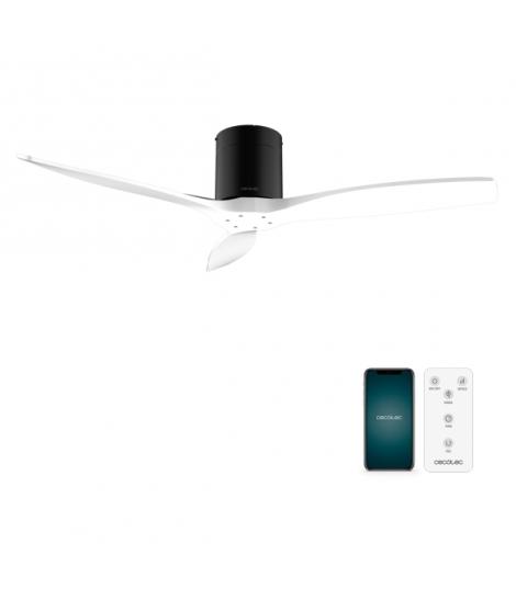 Cecotec EnergySilence Aero 5500 Aqua BlackandWhite Connected Ventilador de Techo de 3 Aspas - 40W - Diametro de 52" - Proteccion