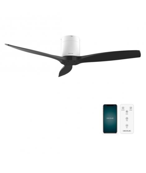 Cecotec EnergySilence Aero 5500 Aqua WhiteandBlack Connected Ventilador de Techo de 3 Aspas - 40W - Diametro de 52" - Proteccion