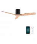 Cecotec EnergySilence Aero 5500 Aqua Black and WhiteWood Connected Ventilador de Techo de 3 Aspas - 40W - Diametro de 52" - Wi-F