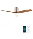 Cecotec EnergySilence Aero 5600 Aqua GoldDarkWood Connected Ventilador de Techo con 3 Aspas de Madera - 40W - Diametro de 52" - 