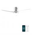 Cecotec EnergySilence Aero 5600 Aqua IronWhite Connected Ventilador de Techo con 3 Aspas y Luz - 40W - Diametro de 52" - LED de 